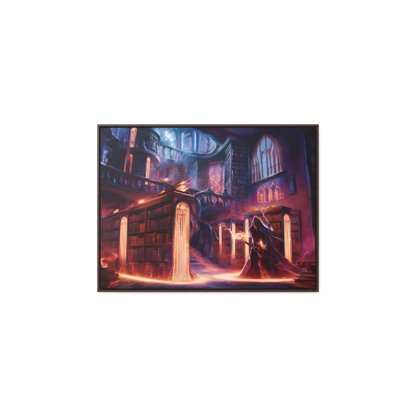 The Arcane Library of Eternal Knowledge - Gallery Canvas Wraps, Horizontal Frame