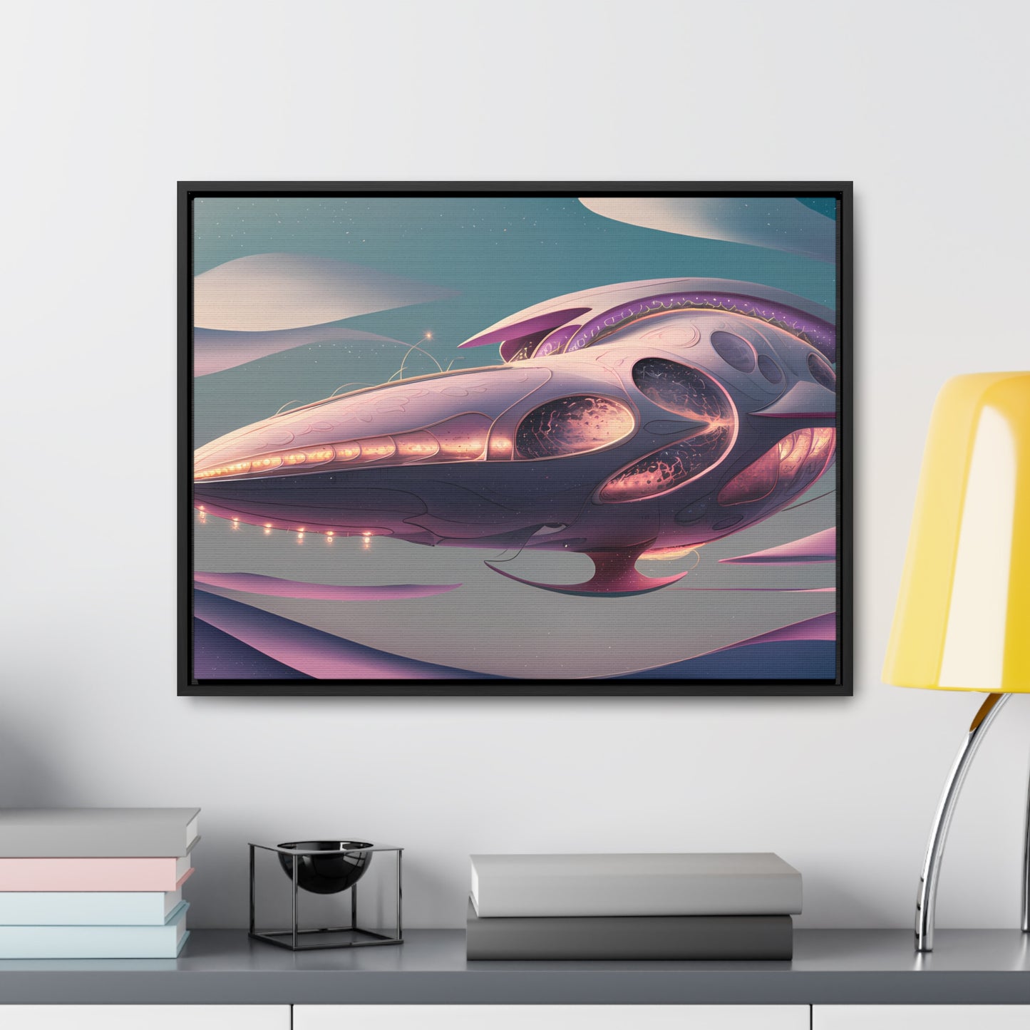 Voyage of the Celestial Whale - Gallery Canvas Wraps, Horizontal Frame