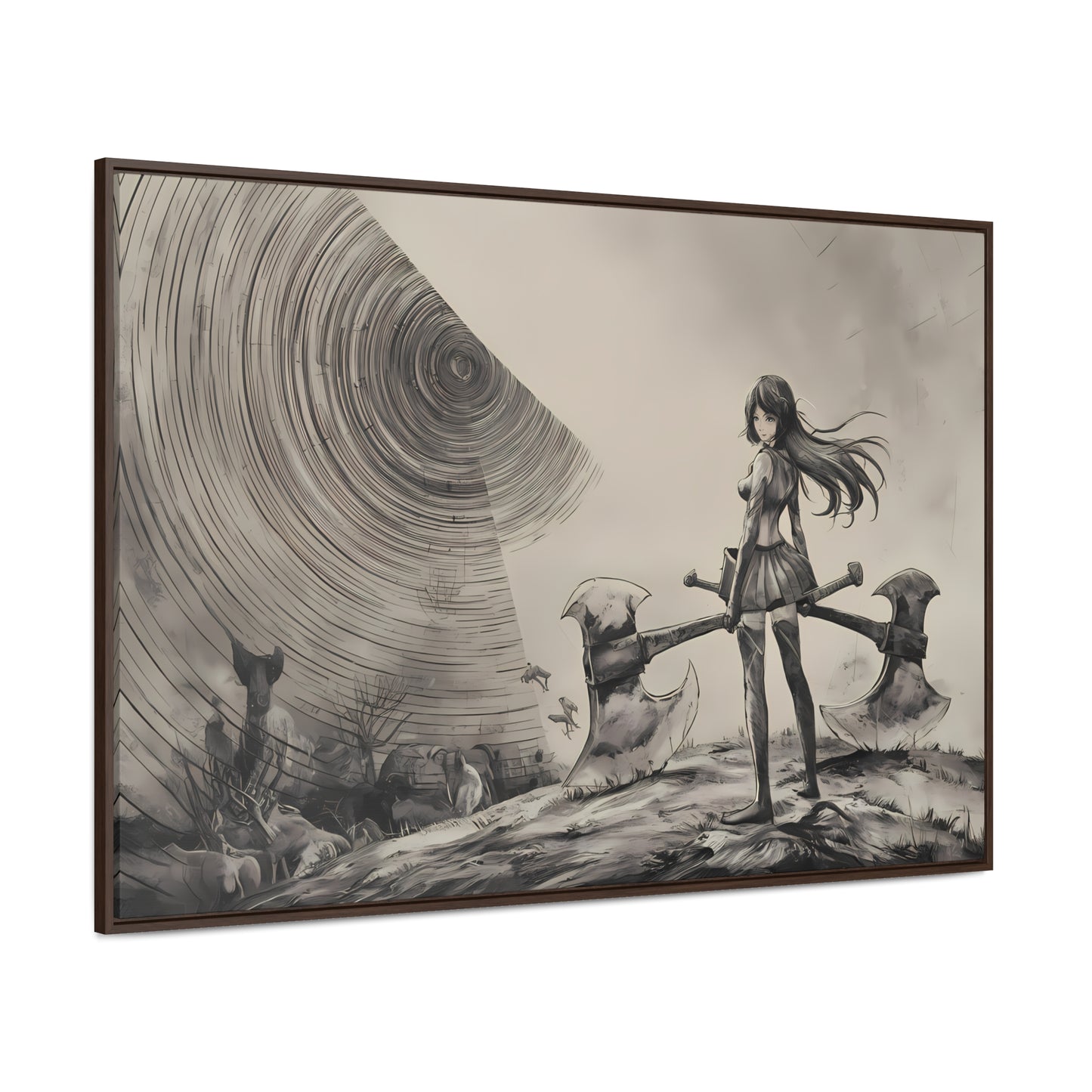 Echoes of the Abyss - Gallery Canvas Wraps, Horizontal Frame