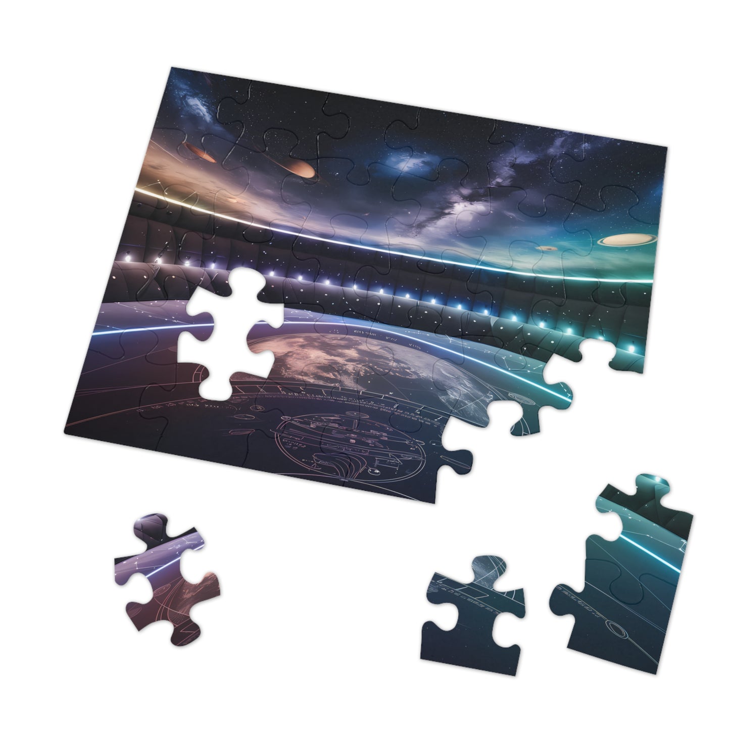 Stellar Observatory Interface - Jigsaw Puzzle (30, 110, 252, 500,1000-Piece)