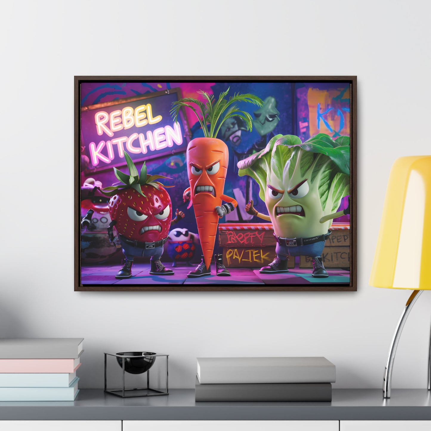Rebel Veggie Squad - Gallery Canvas Wraps, Horizontal Frame