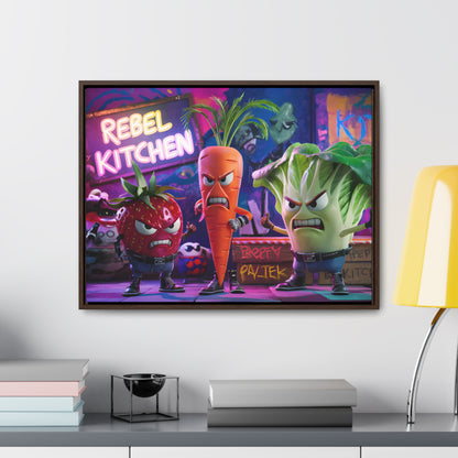 Rebel Veggie Squad - Gallery Canvas Wraps, Horizontal Frame