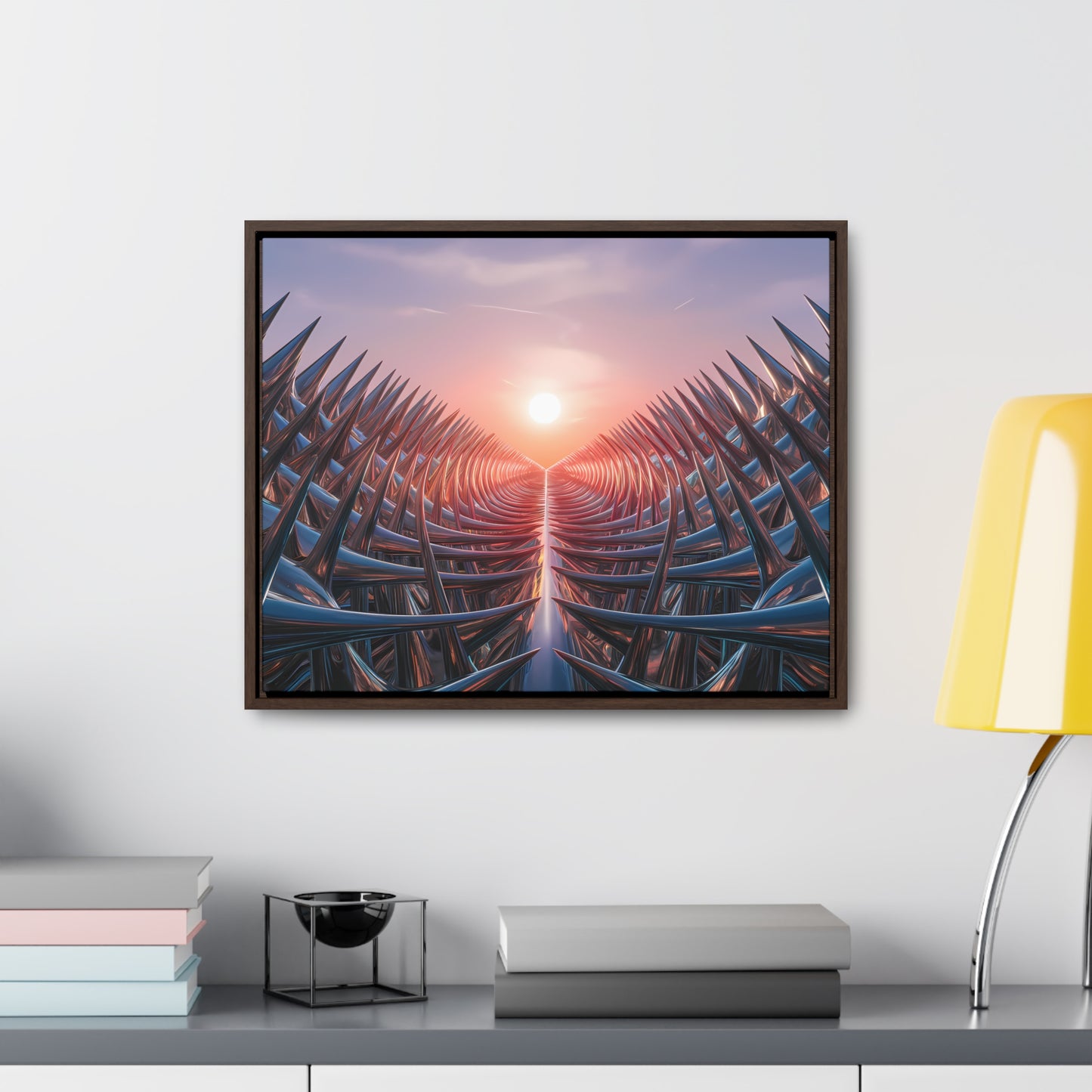 Path of Thorns at Sunrise - Gallery Canvas Wraps, Horizontal Frame