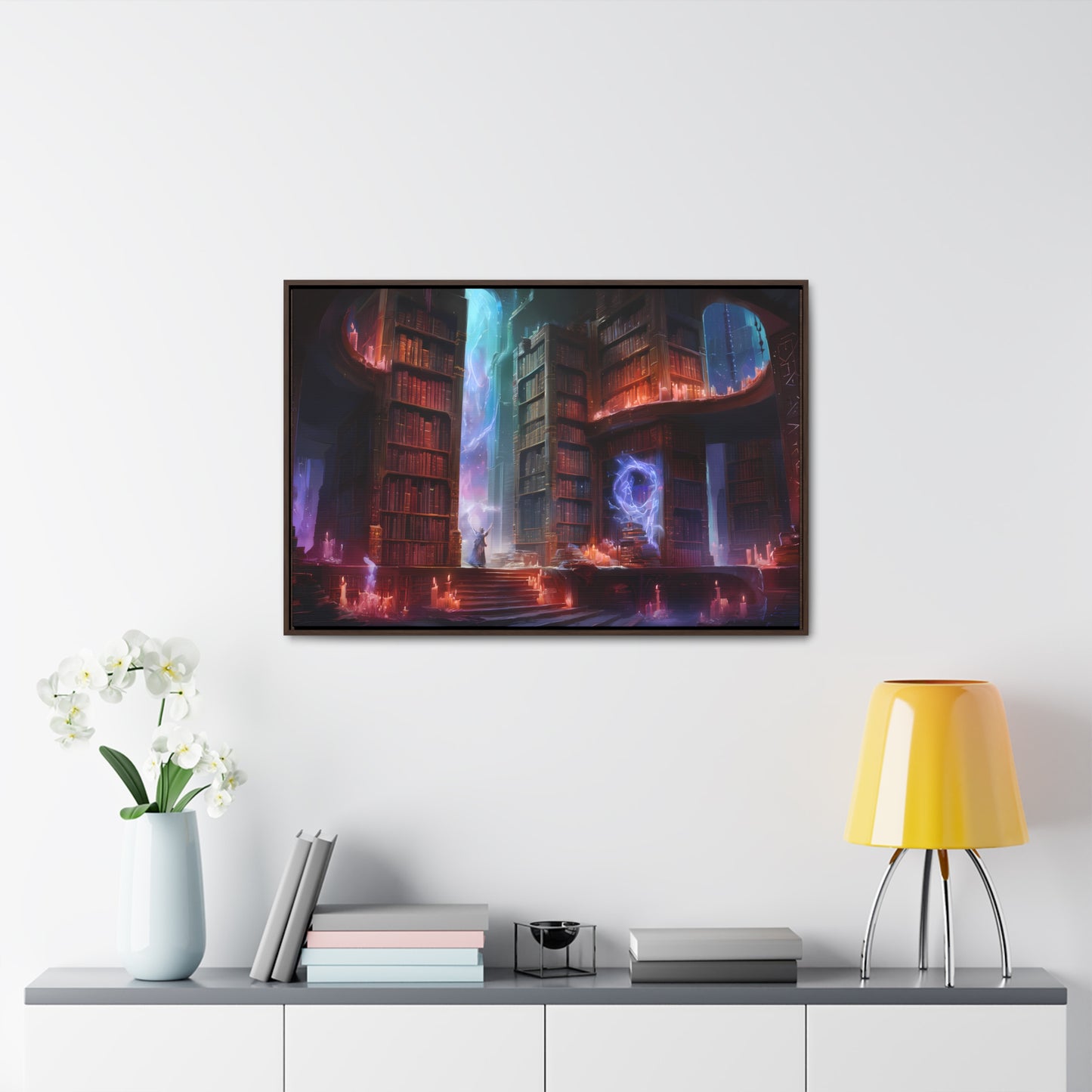 The Arcane Library of Eternal Wisdom - Gallery Canvas Wraps, Horizontal Frame