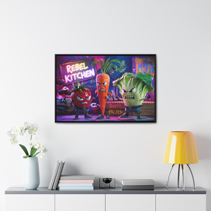 Rebel Veggie Squad - Gallery Canvas Wraps, Horizontal Frame