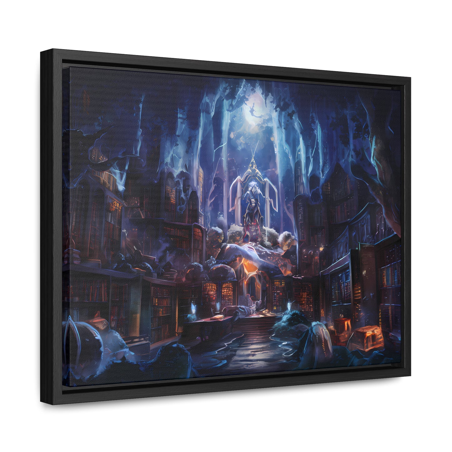Sanctuary of the Forgotten Tomes - Gallery Canvas Wraps, Horizontal Frame