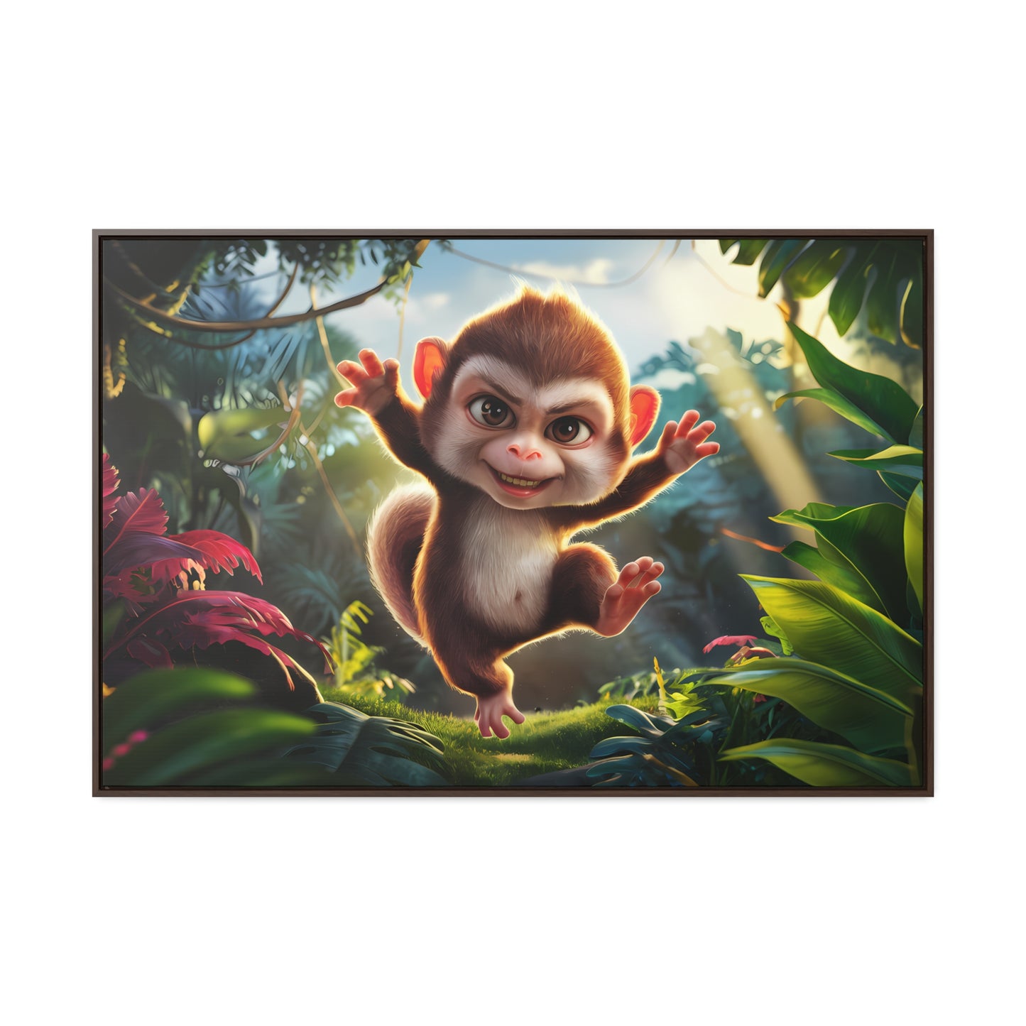 Jungle Joy - Gallery Canvas Wraps, Horizontal Frame