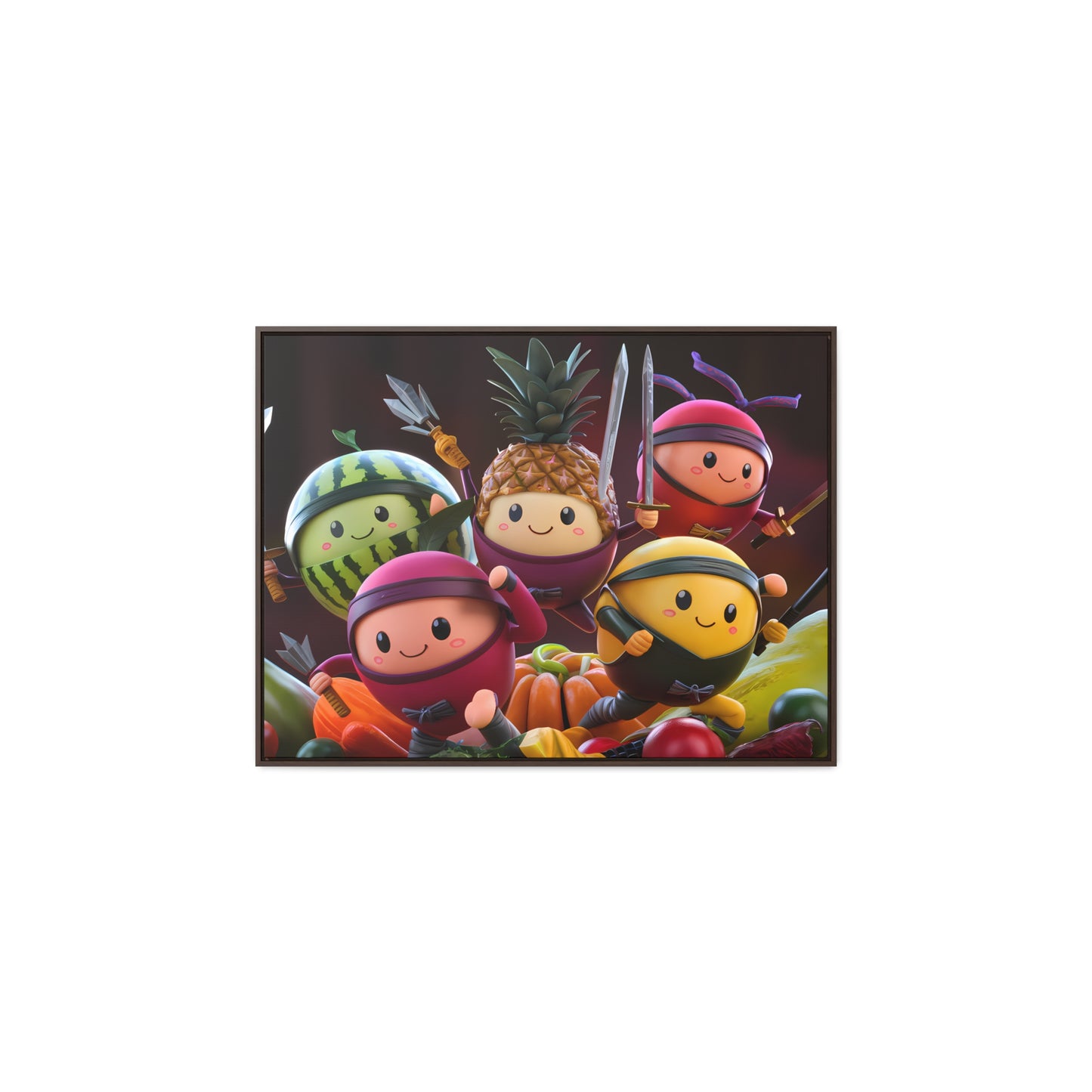 Fruit Ninja Warriors - Gallery Canvas Wraps, Horizontal Frame