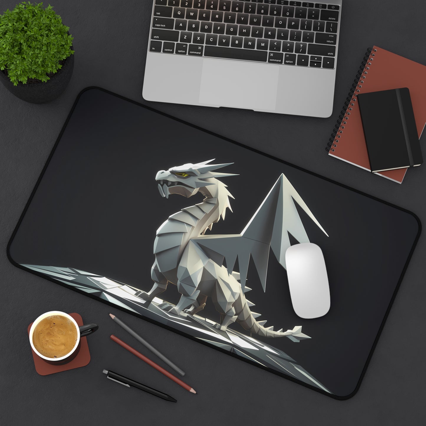 The Silver Guardian - Desk Mat