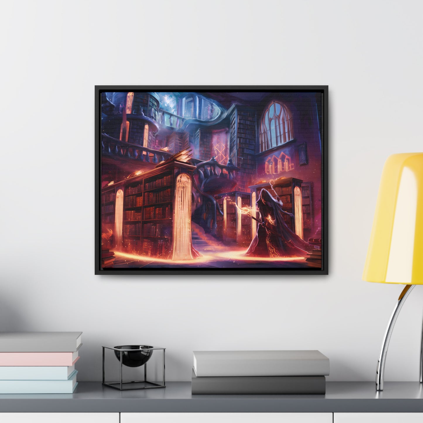 The Arcane Library of Eternal Knowledge - Gallery Canvas Wraps, Horizontal Frame