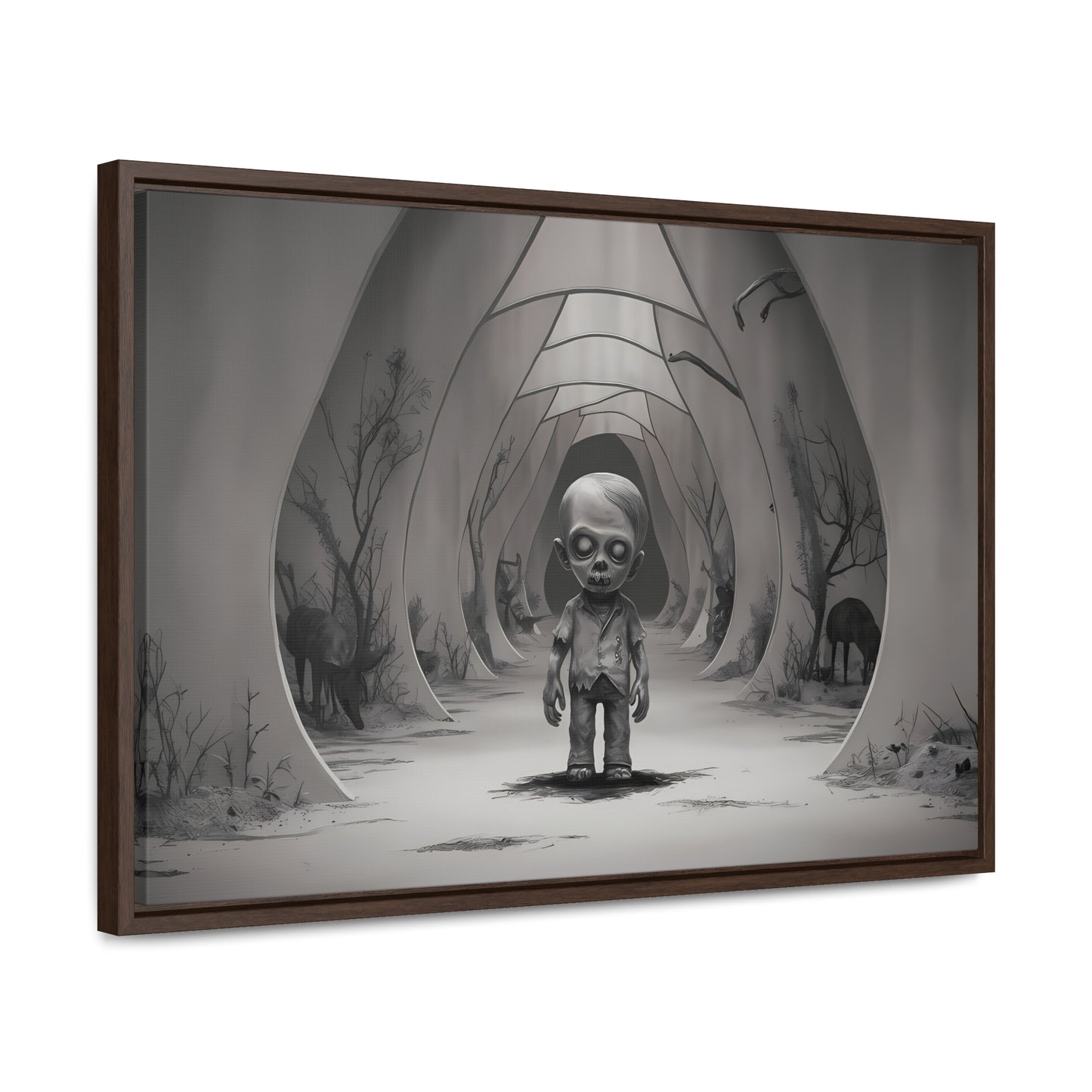 "Echoes of the Forgotten" - Gallery Canvas Wraps, Horizontal Frame