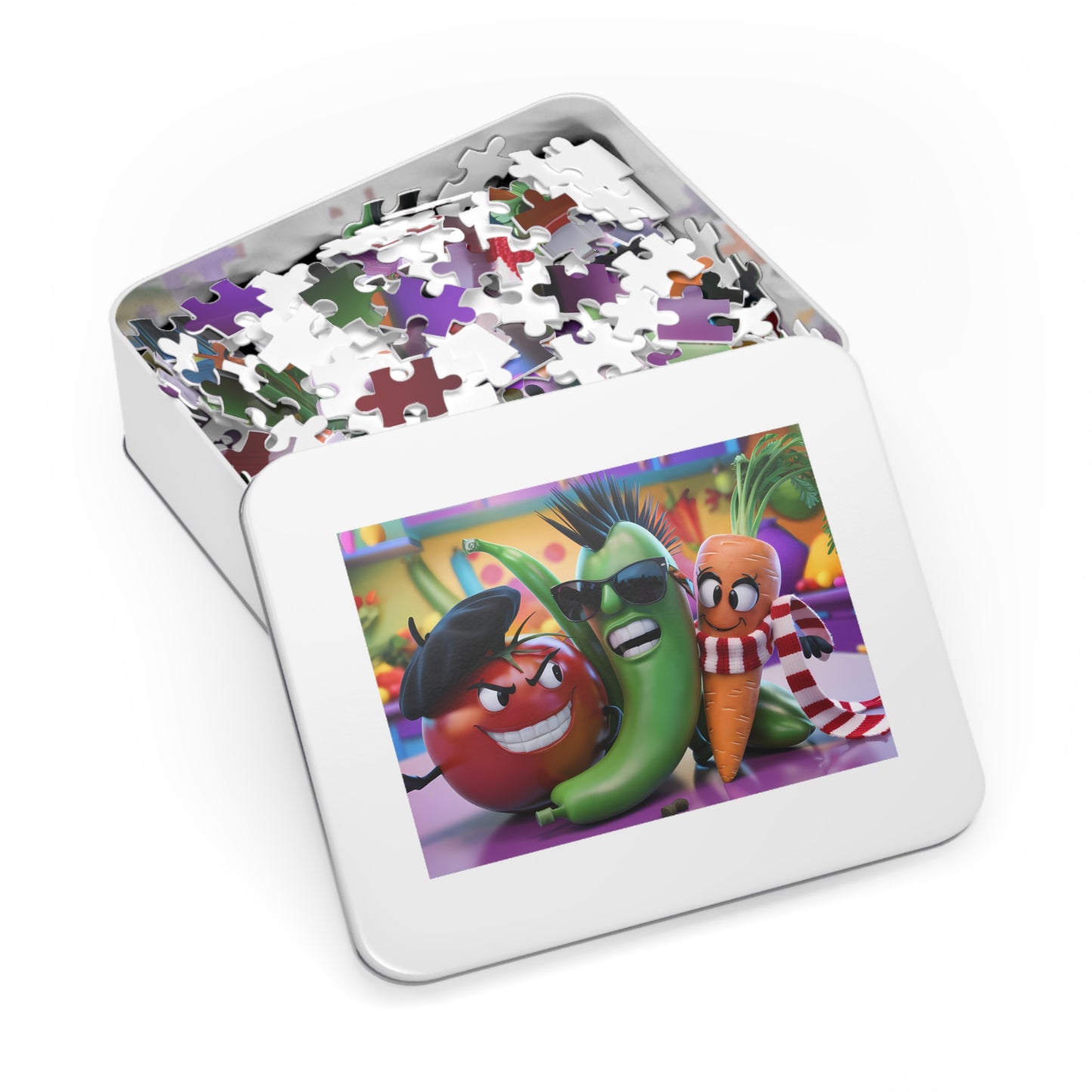 Rebel Veggies Unite! - Jigsaw Puzzle (30, 110, 252, 500,1000-Piece)