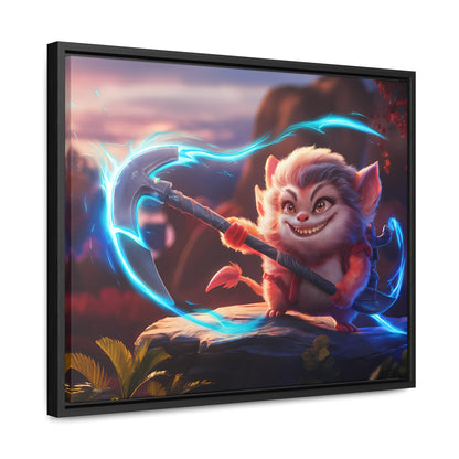 "Glowblade Guardian" - Gallery Canvas Wraps, Horizontal Frame