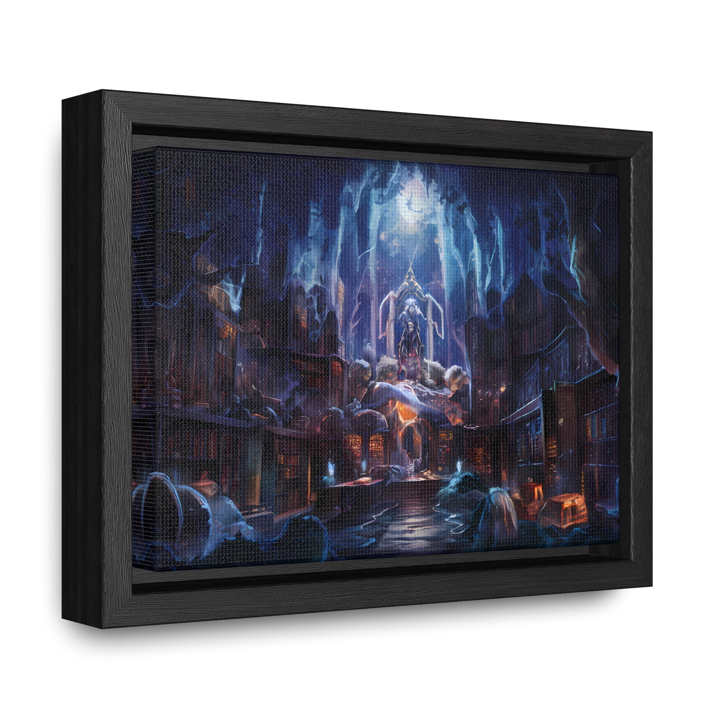 Sanctuary of the Forgotten Tomes - Gallery Canvas Wraps, Horizontal Frame
