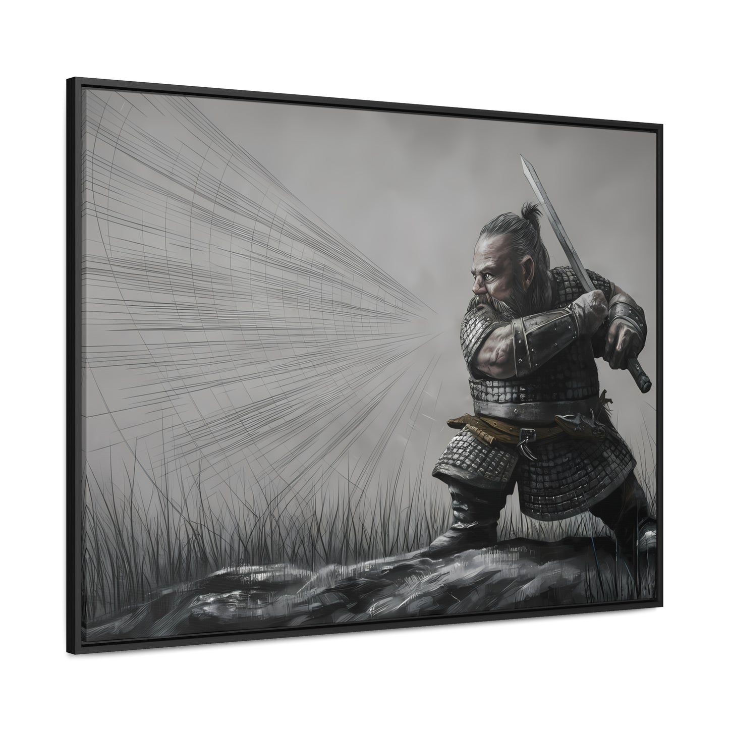 Defender of the Grey Plains - Gallery Canvas Wraps, Horizontal Frame