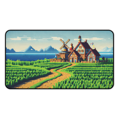 Pixel farming Village - Desk Mat