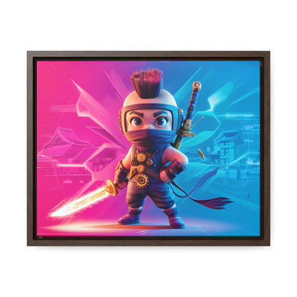 Neon Ninja Showdown - Gallery Canvas Wraps, Horizontal Frame
