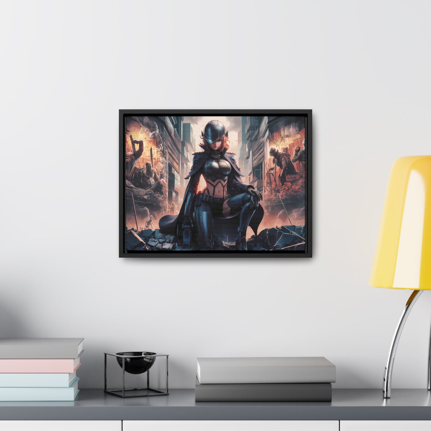 "Shadow of the Resistance" - Gallery Canvas Wraps, Horizontal Frame