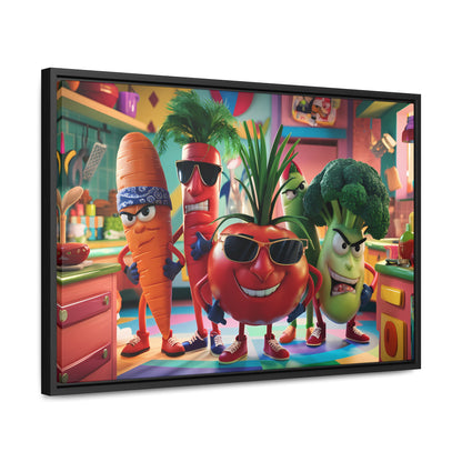 The Veggie Squad's Kitchen Takeover - Gallery Canvas Wraps, Horizontal Frame
