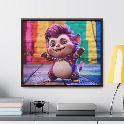 Colorful Celebration Creature - Gallery Canvas Wraps, Horizontal Frame
