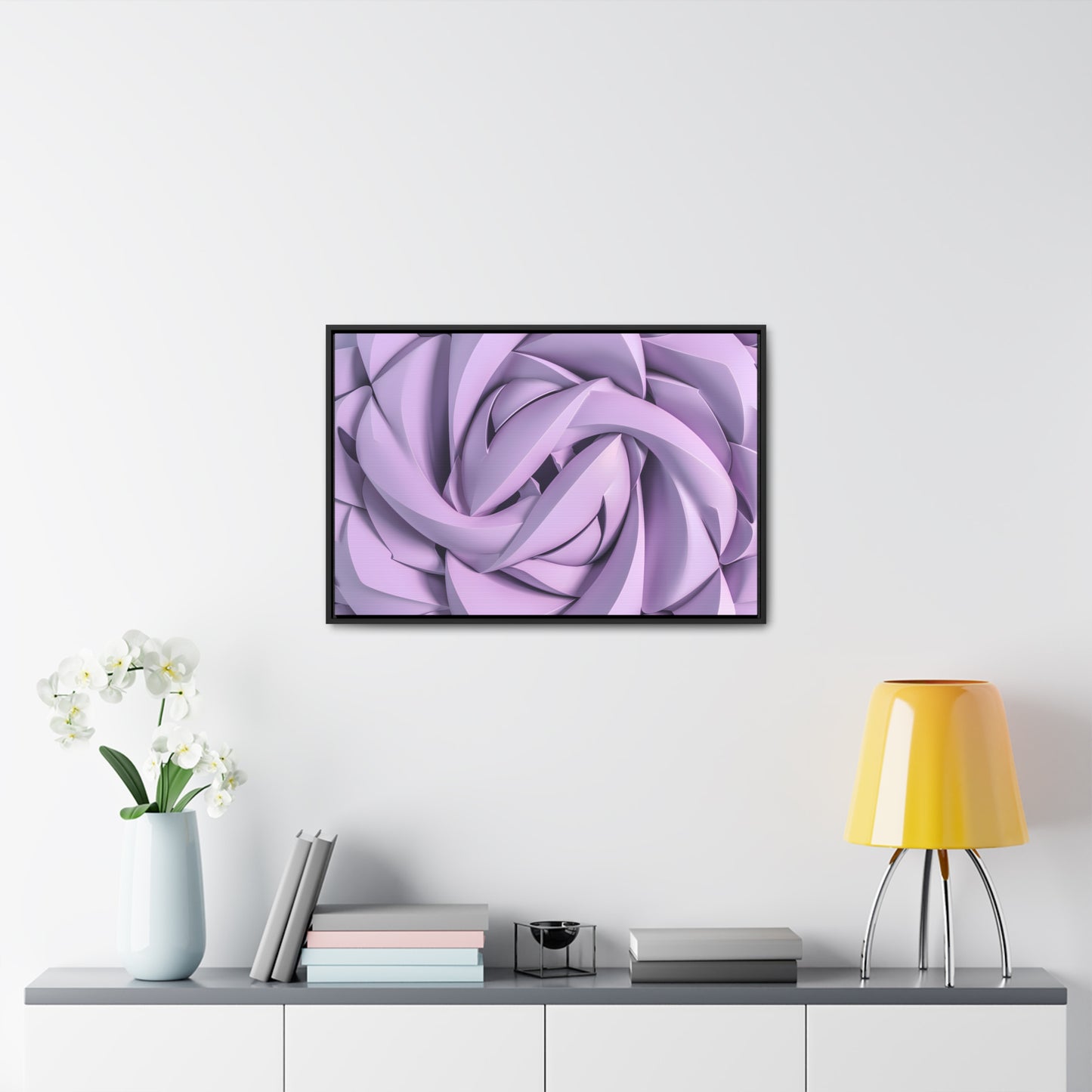 Spiral Petals - Gallery Canvas Wraps, Horizontal Frame