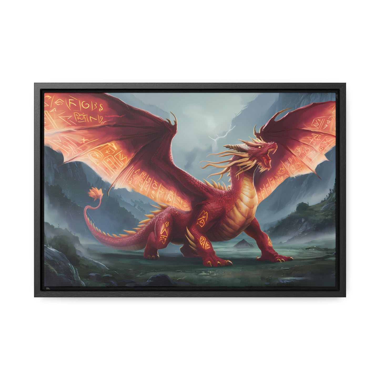 The Inferno Guardian - Gallery Canvas Wraps, Horizontal Frame