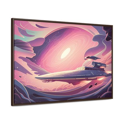 Voyage Through the Cosmic Vortex - Gallery Canvas Wraps, Horizontal Frame