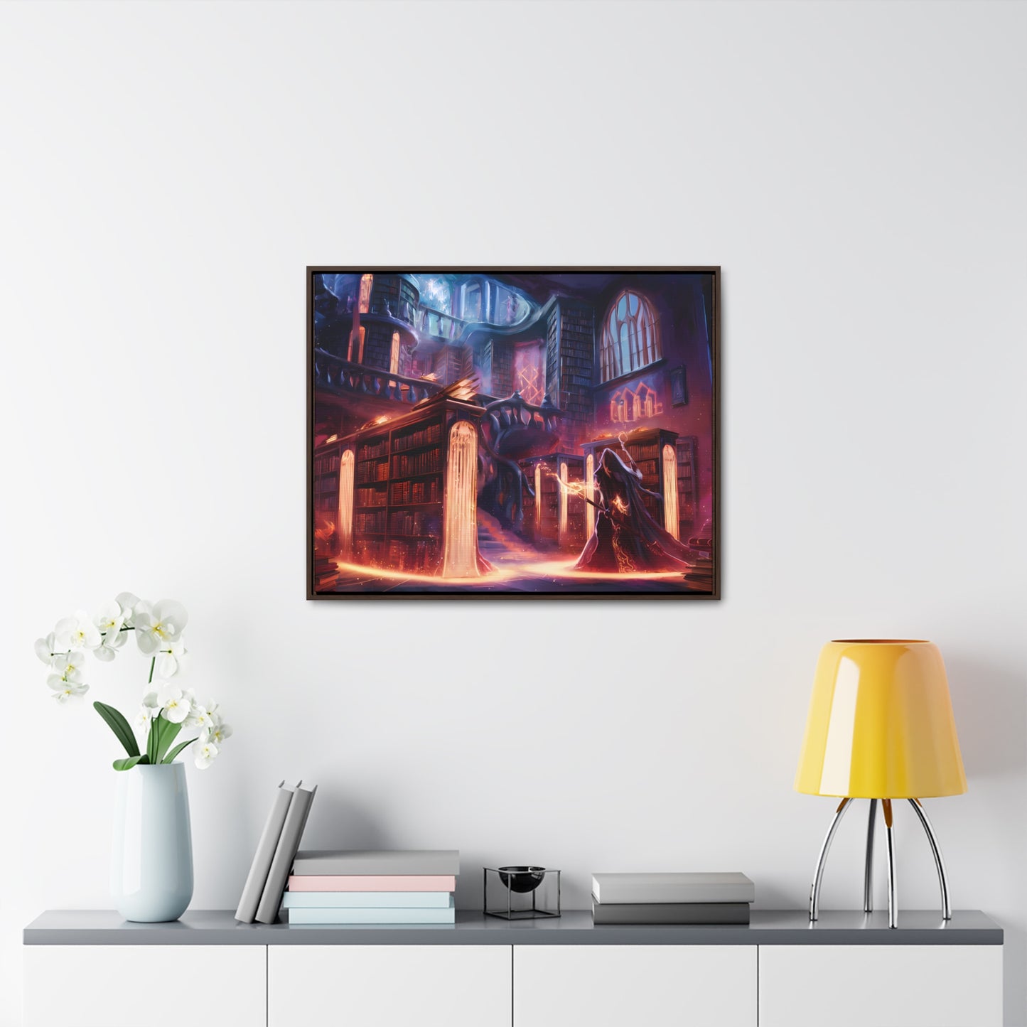The Arcane Library of Eternal Knowledge - Gallery Canvas Wraps, Horizontal Frame
