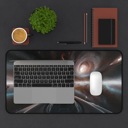Space viewed out of a Space Ship - Desk Mat