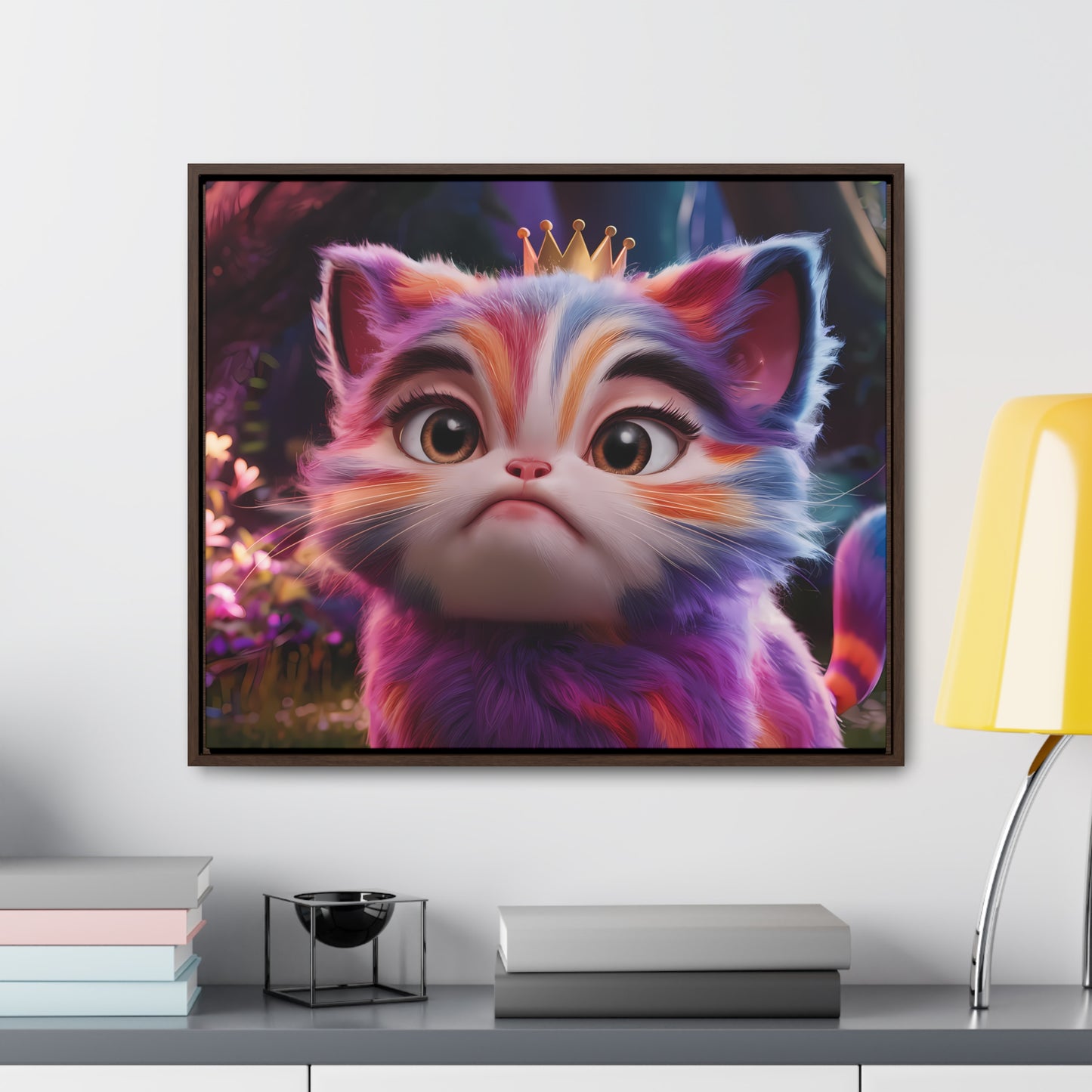Regal Whiskers in the Enchanted Forest - Gallery Canvas Wraps, Horizontal Frame