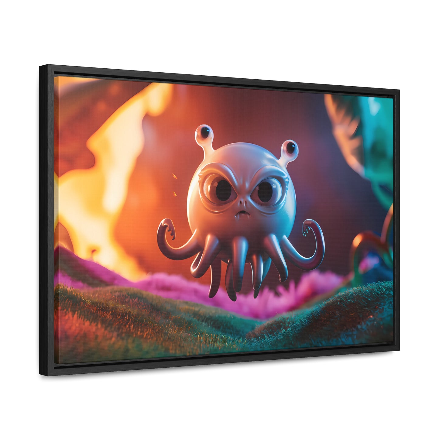Wrath of the Alien Cephalopod - Gallery Canvas Wraps, Horizontal Frame