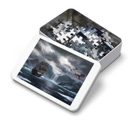 Dragons Over Frozen Seas - Jigsaw Puzzle (30, 110, 252, 500,1000-Piece)