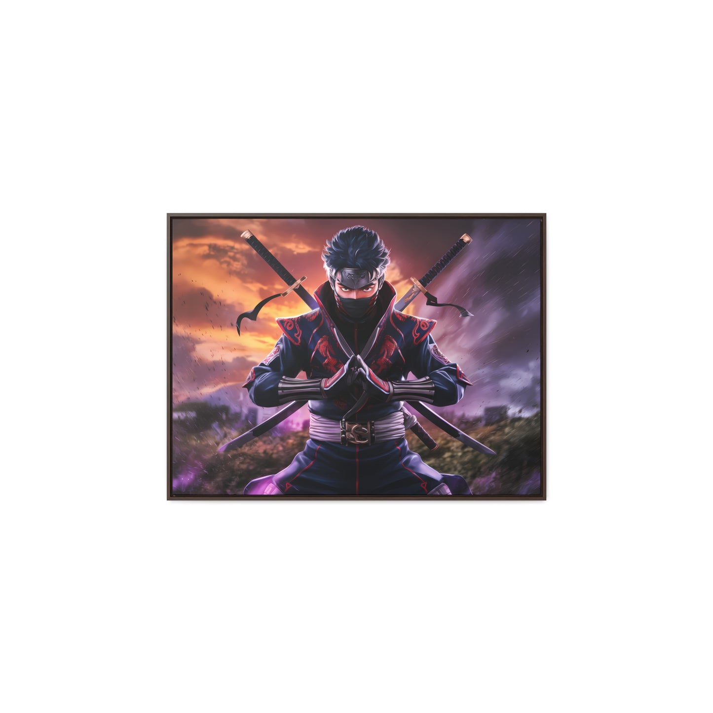 Shadow of the Crimson Ninja - Gallery Canvas Wraps, Horizontal Frame