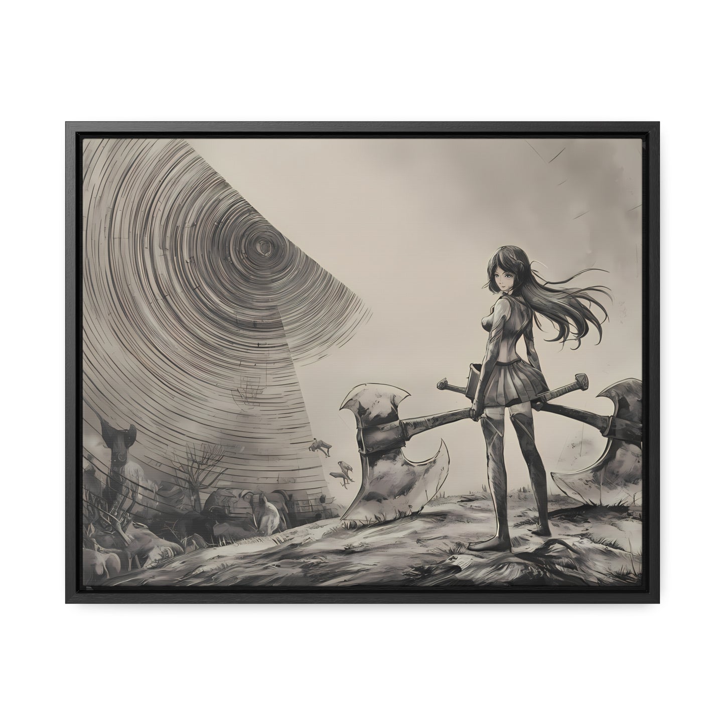 Echoes of the Abyss - Gallery Canvas Wraps, Horizontal Frame