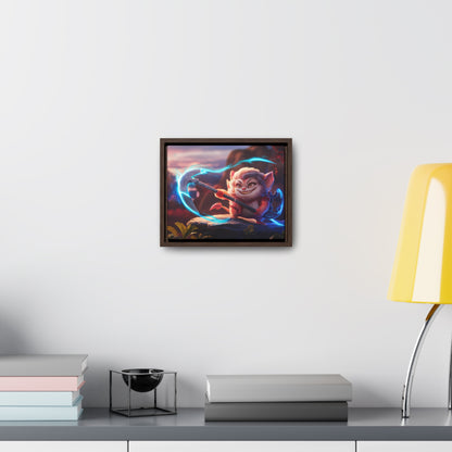 "Glowblade Guardian" - Gallery Canvas Wraps, Horizontal Frame