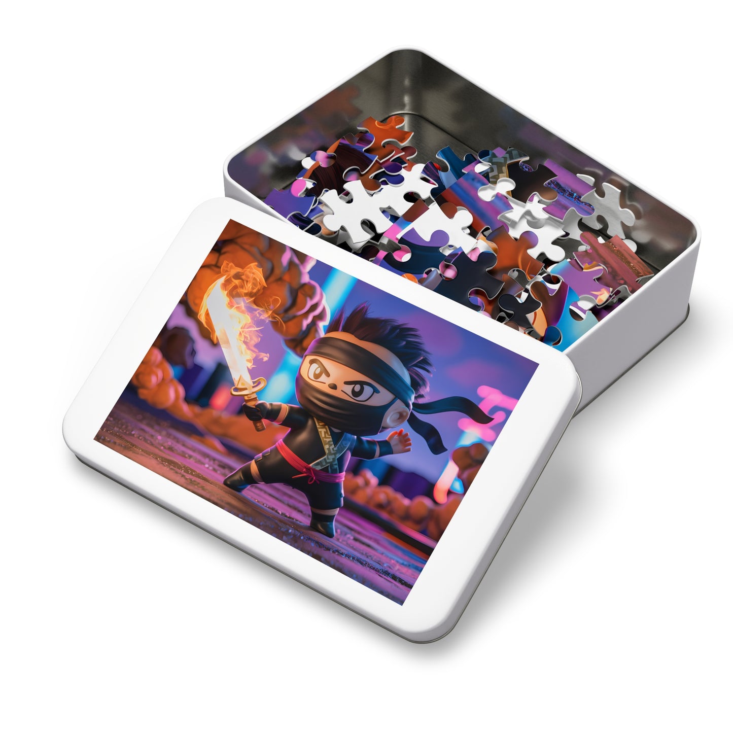 Flameblade Ninja Showdown - Jigsaw Puzzle (30, 110, 252, 500,1000-Piece)