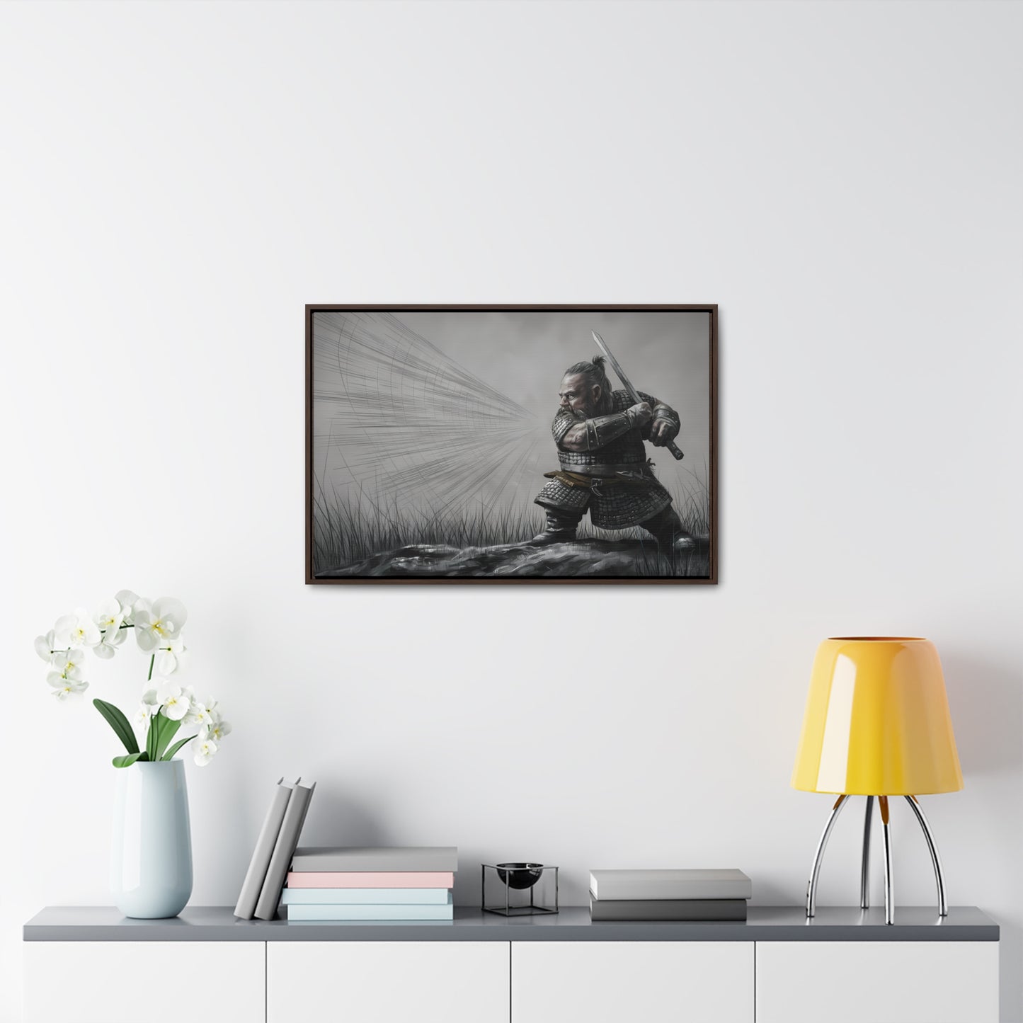 Defender of the Grey Plains - Gallery Canvas Wraps, Horizontal Frame