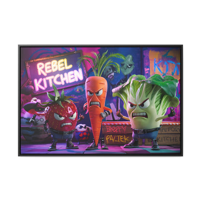 Rebel Veggie Squad - Gallery Canvas Wraps, Horizontal Frame
