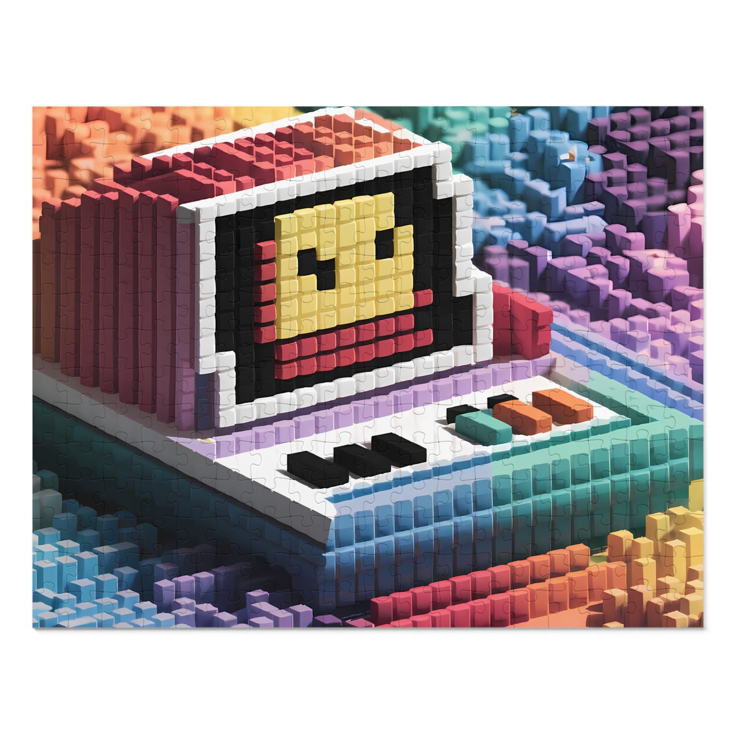 Pixelated Retro Vibes - Jigsaw Puzzle (30, 110, 252, 500,1000-Piece)