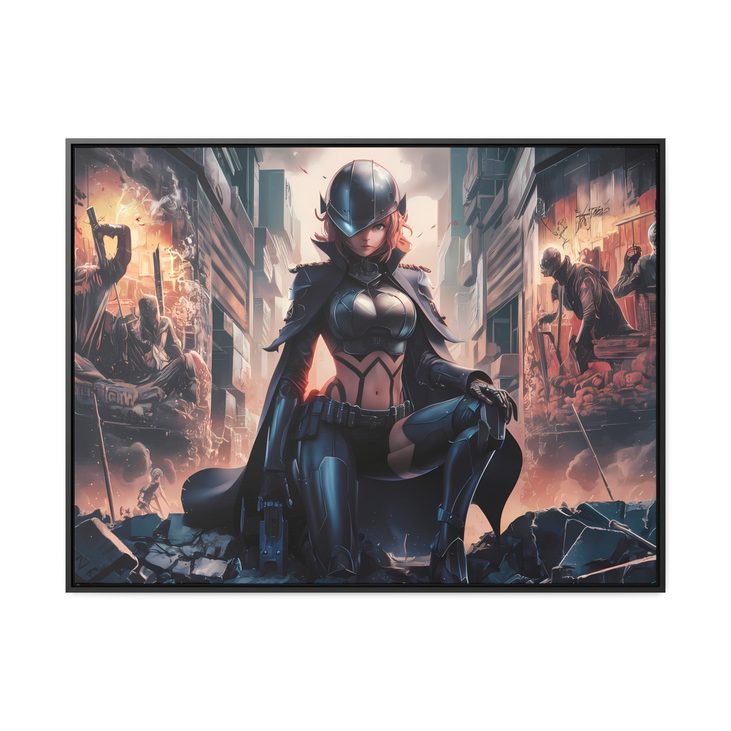 "Shadow of the Resistance" - Gallery Canvas Wraps, Horizontal Frame
