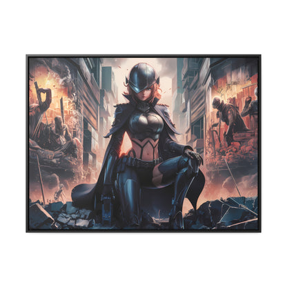 "Shadow of the Resistance" - Gallery Canvas Wraps, Horizontal Frame