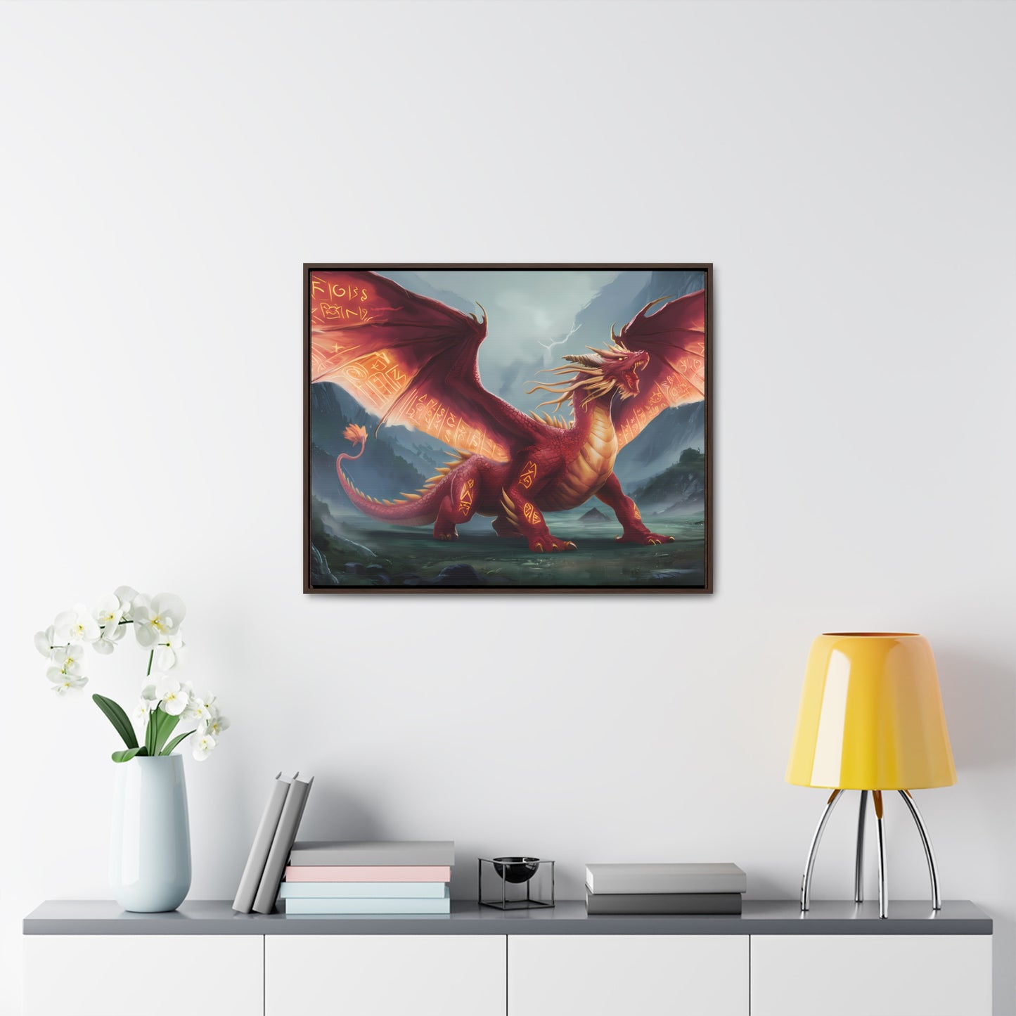 The Inferno Guardian - Gallery Canvas Wraps, Horizontal Frame