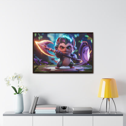 "Fierce Guardian of the Enchanted Forest" - Gallery Canvas Wraps, Horizontal Frame