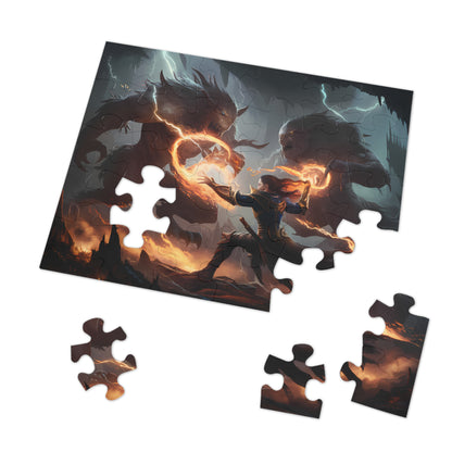 Battle of the Infernal Beasts - Jigsaw Puzzle (30, 110, 252, 500,1000-Piece)