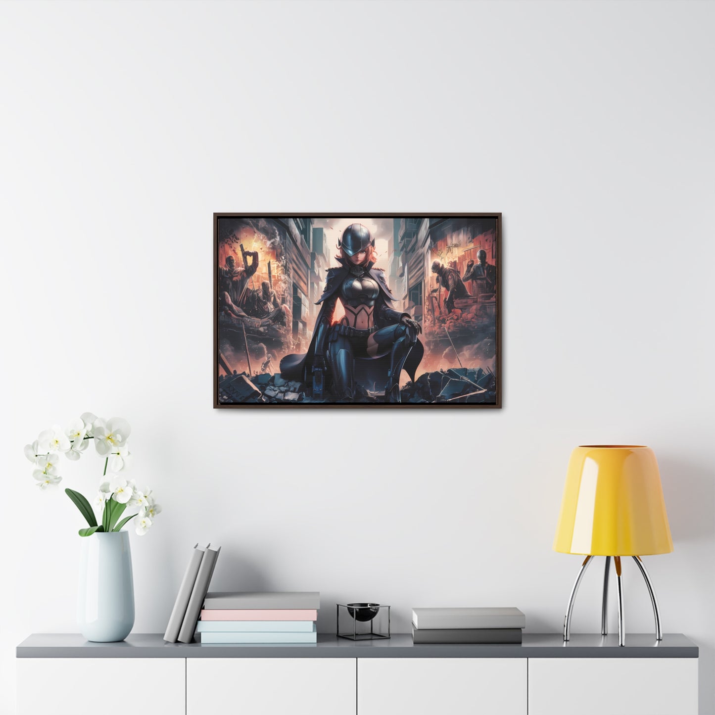 "Shadow of the Resistance" - Gallery Canvas Wraps, Horizontal Frame
