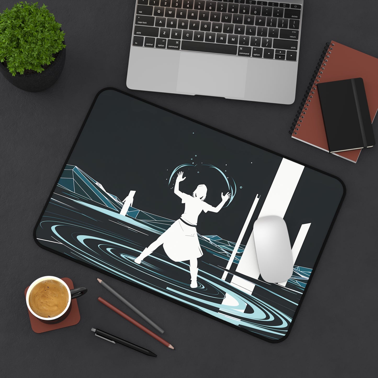 Geometric Water Mage Novice - Desk Mat