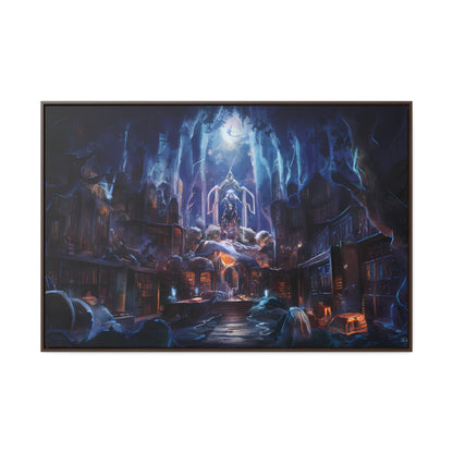 Sanctuary of the Forgotten Tomes - Gallery Canvas Wraps, Horizontal Frame