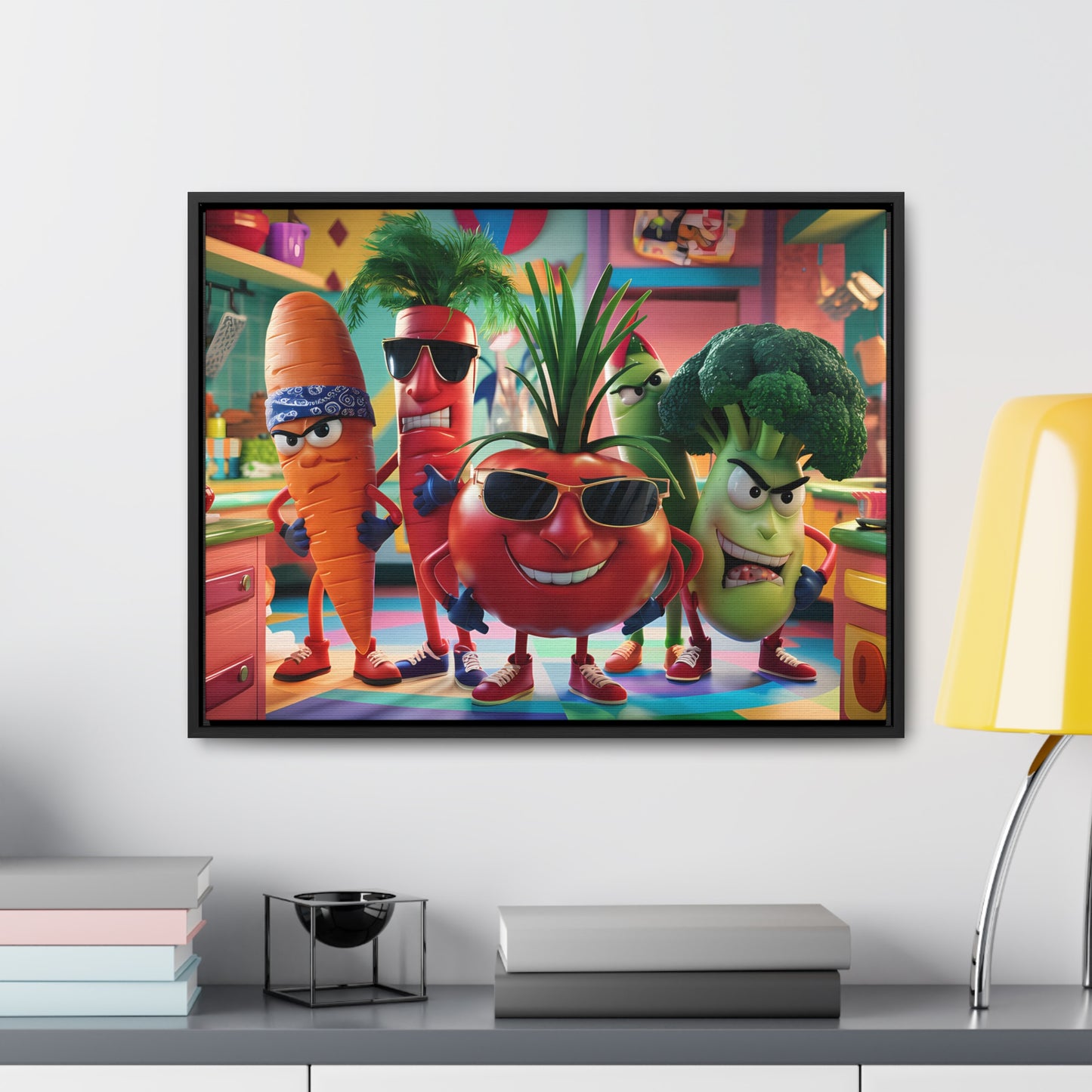 The Veggie Squad's Kitchen Takeover - Gallery Canvas Wraps, Horizontal Frame