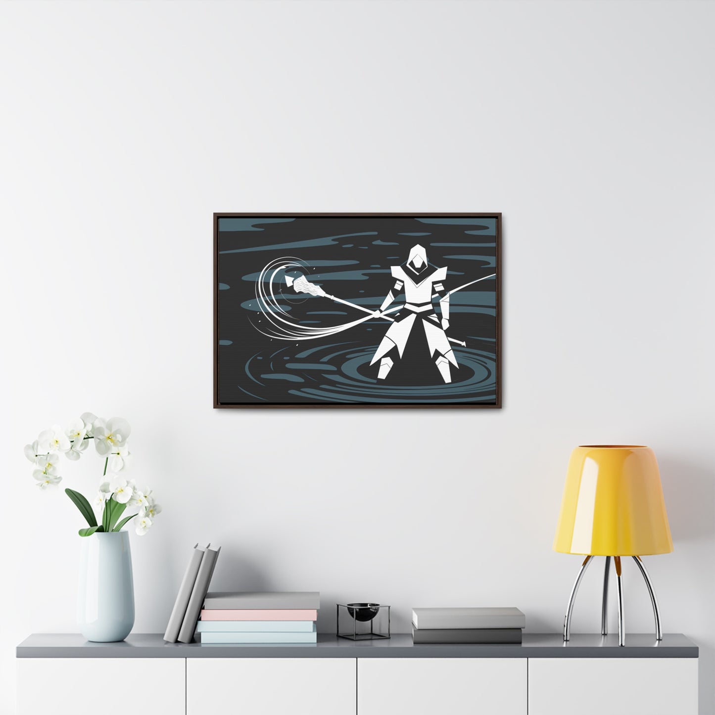 "Guardian of the Abyss" - Gallery Canvas Wraps, Horizontal Frame