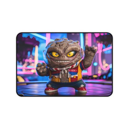 Rockstar Rumble in Neon City - Desk Mat